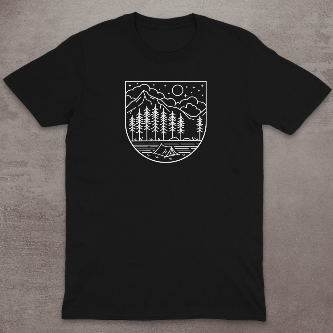 Starry Campsite Mountain T-Shirt