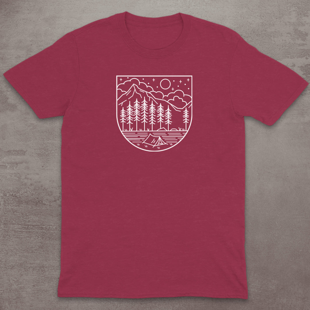 Starry Campsite Mountain T-Shirt
