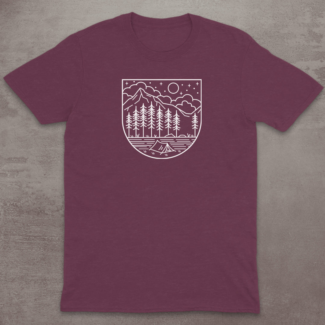 Starry Campsite Mountain T-Shirt