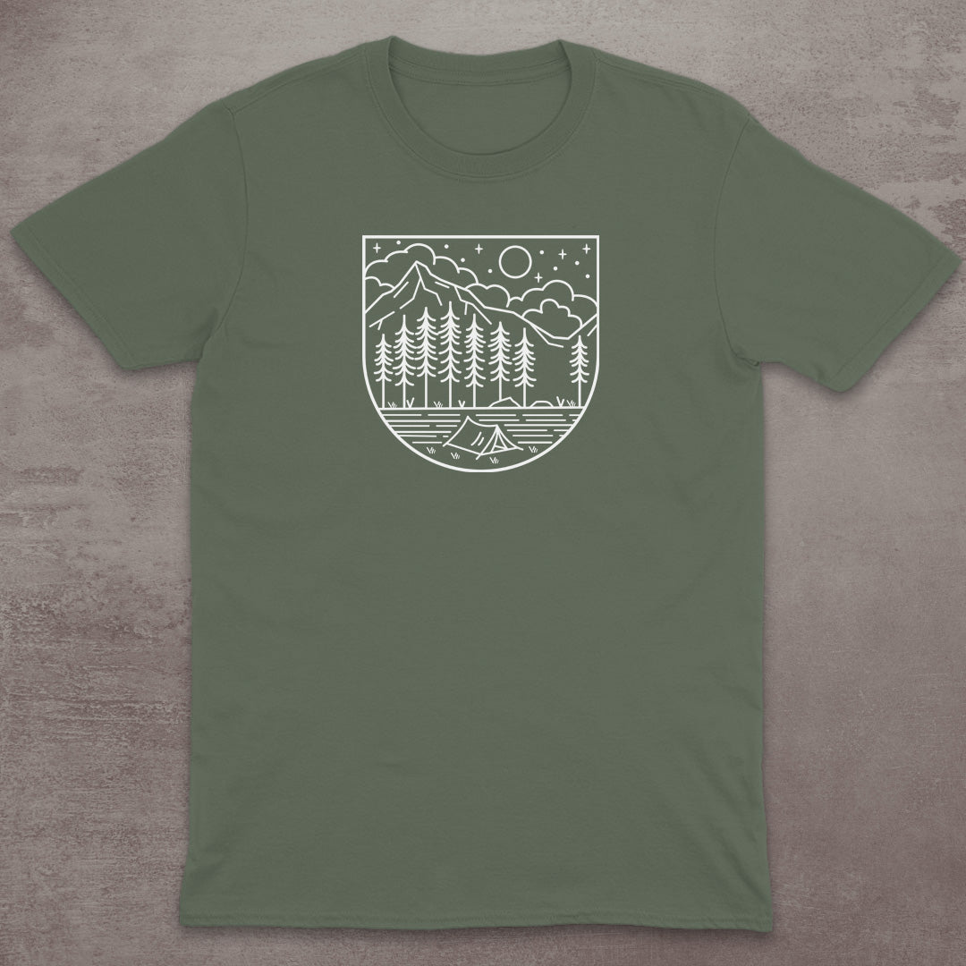 Starry Campsite Mountain T-Shirt