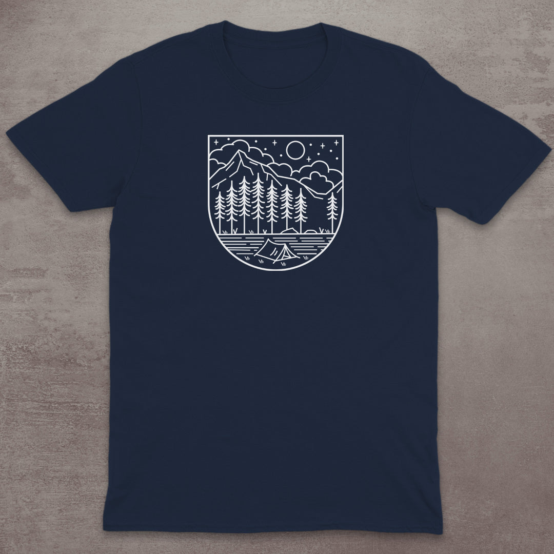 Starry Campsite Mountain T-Shirt