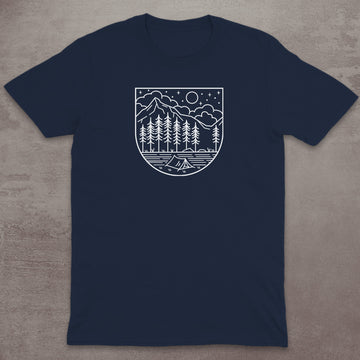 Starry Campsite Mountain T-Shirt