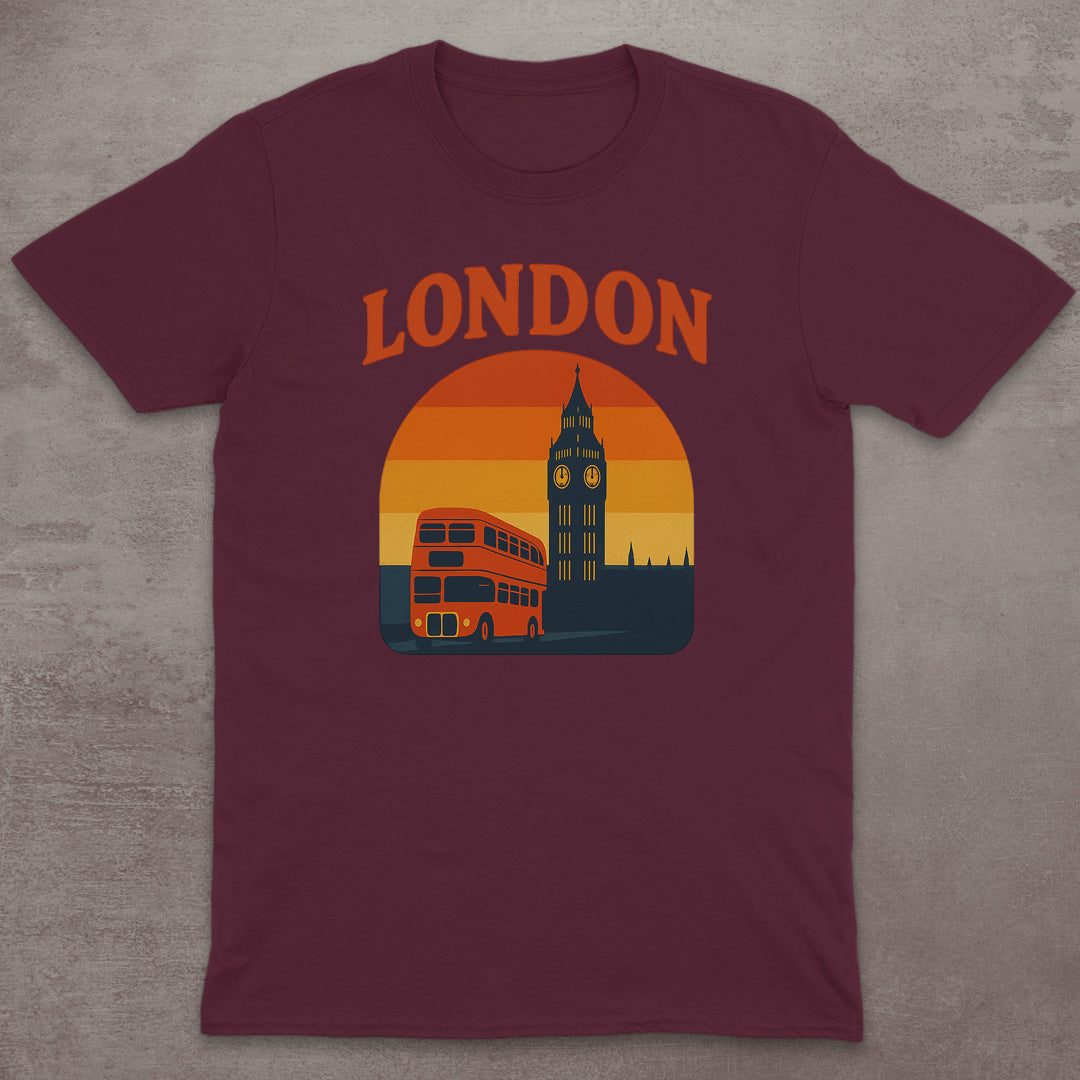 London Retro Double-Decker T-Shirt