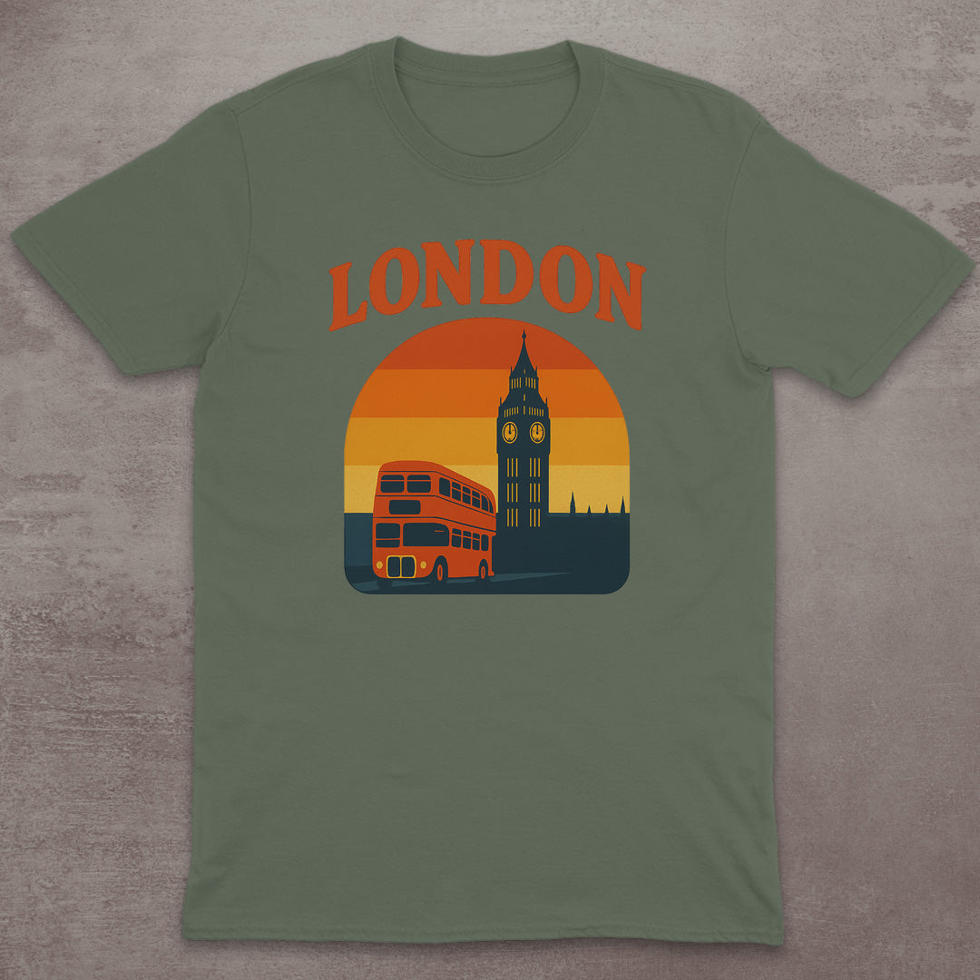 London Retro Double-Decker T-Shirt