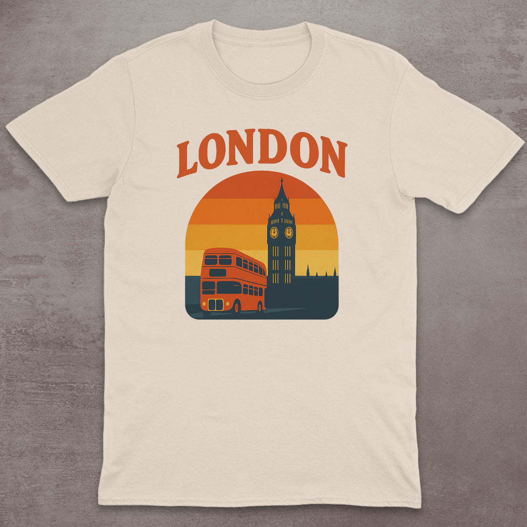London Retro Double-Decker T-Shirt
