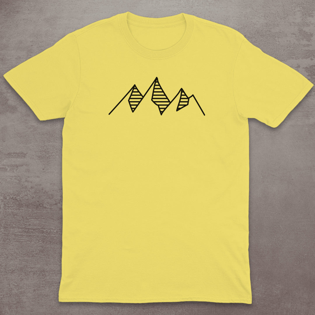 Striped Minimal Mountains T-Shirt