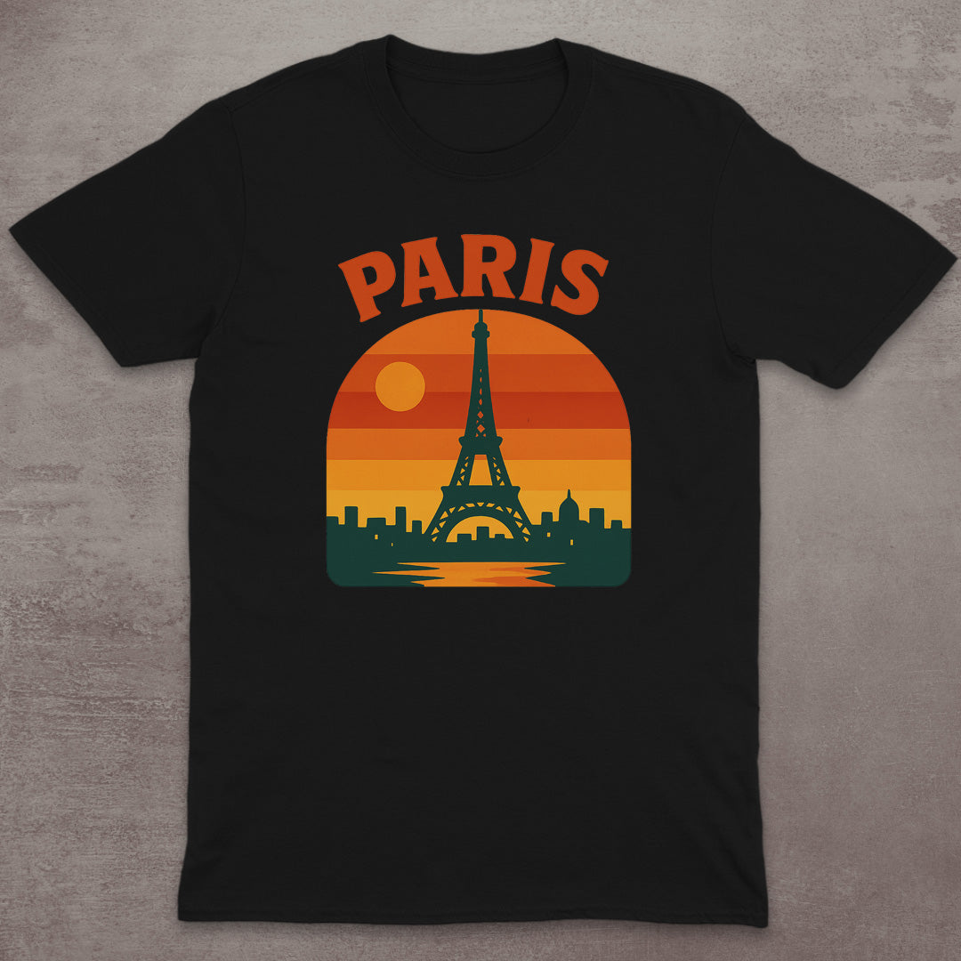 Paris Eiffel Tower Sunset T-Shirt
