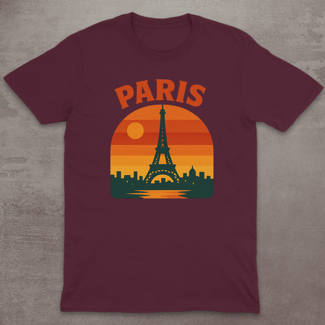 Paris Eiffel Tower Sunset T-Shirt
