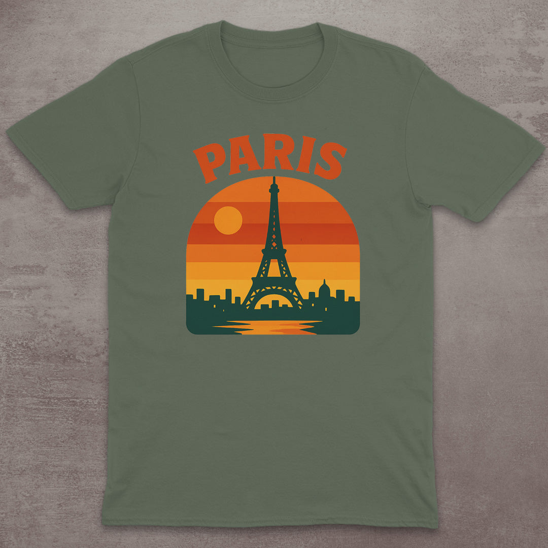 Paris Eiffel Tower Sunset T-Shirt