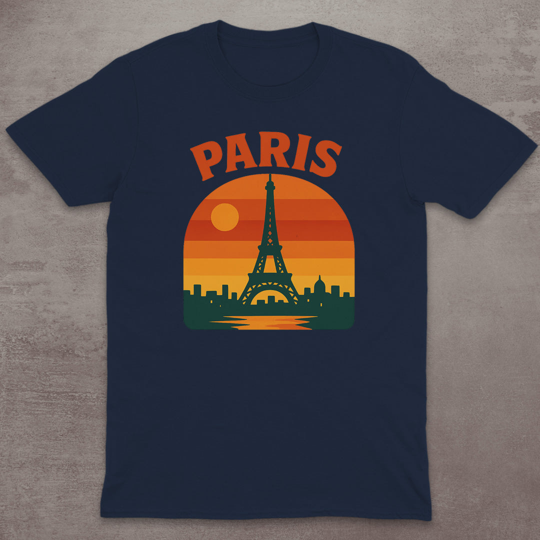 Paris Eiffel Tower Sunset T-Shirt