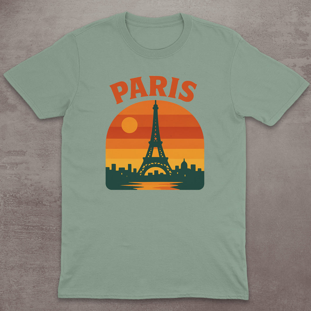 Paris Eiffel Tower Sunset T-Shirt