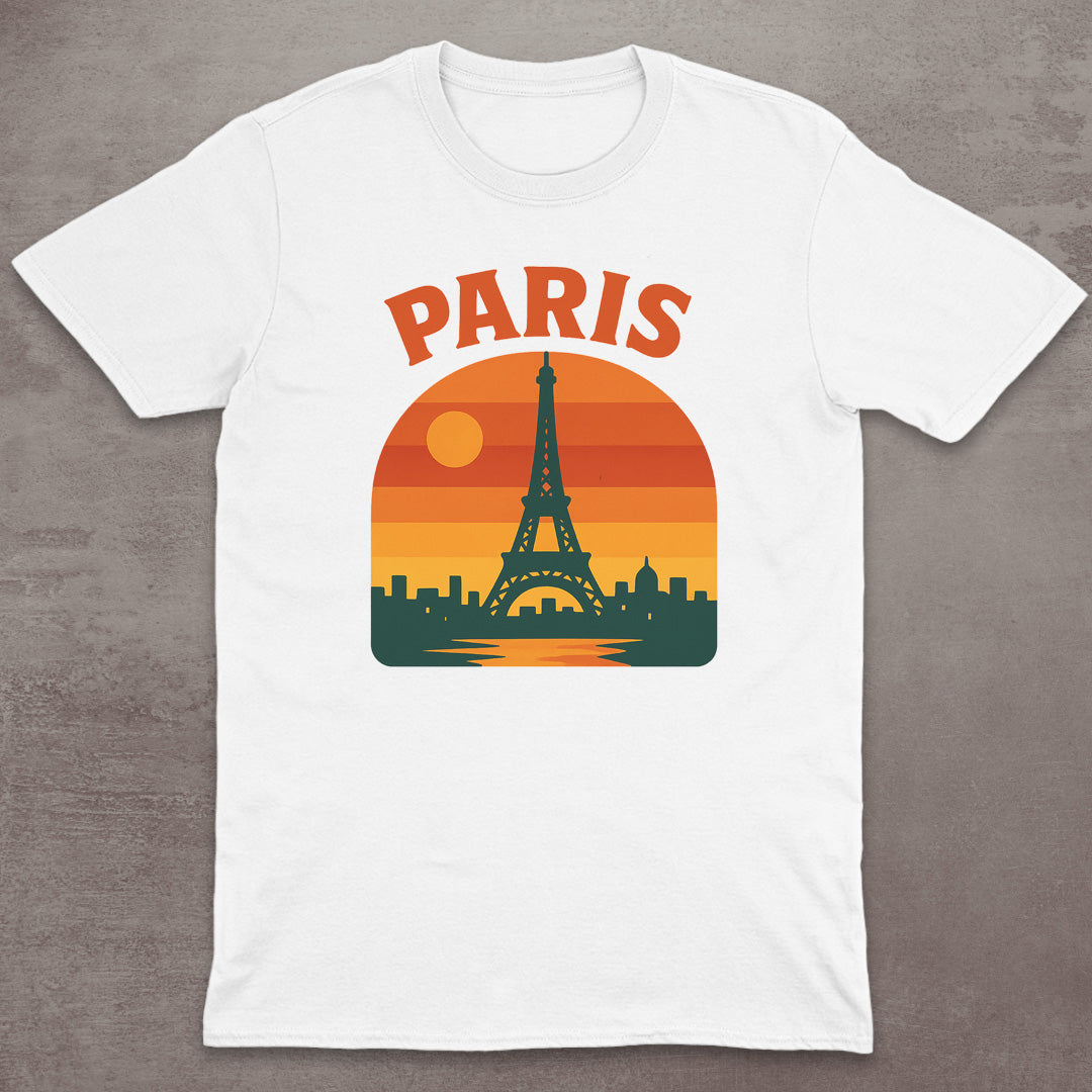 Paris Eiffel Tower Sunset T-Shirt