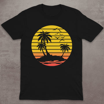 Retro Island Sunset T-Shirt