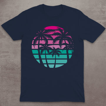 Retro Palm Sunset T-Shirt