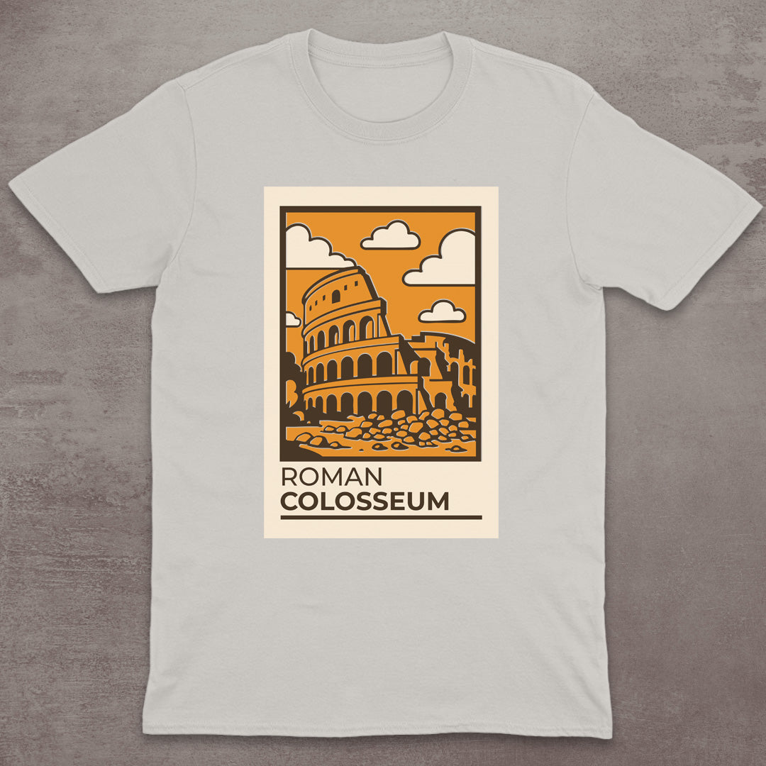 Roman Colosseum Vintage Poster T-Shirt