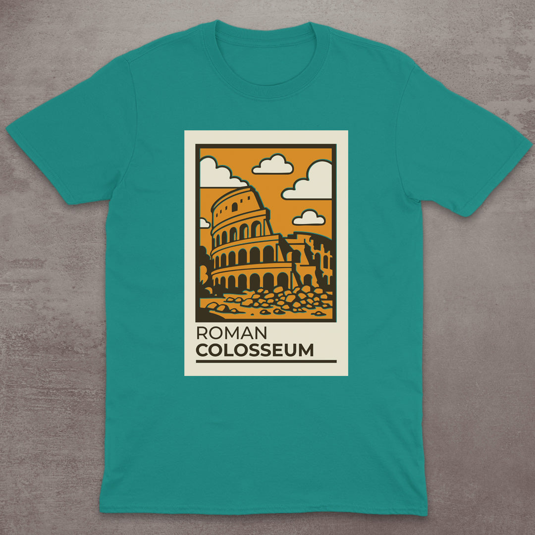 Roman Colosseum Vintage Poster T-Shirt