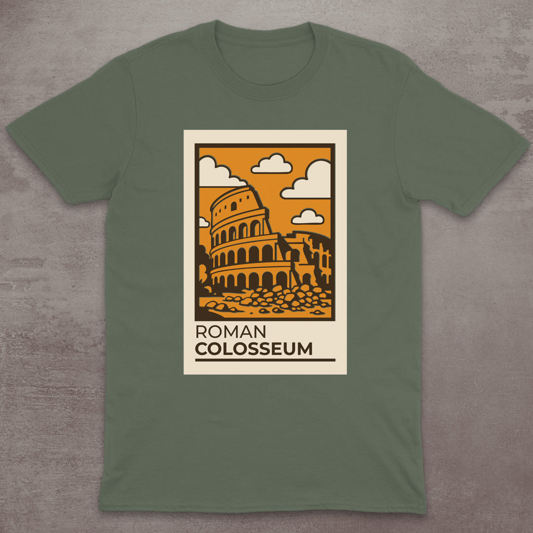Roman Colosseum Vintage Poster T-Shirt