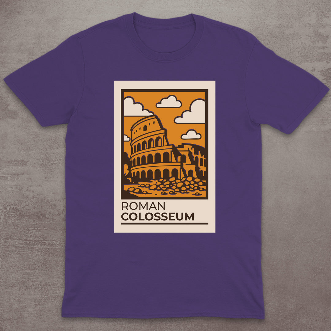 Roman Colosseum Vintage Poster T-Shirt