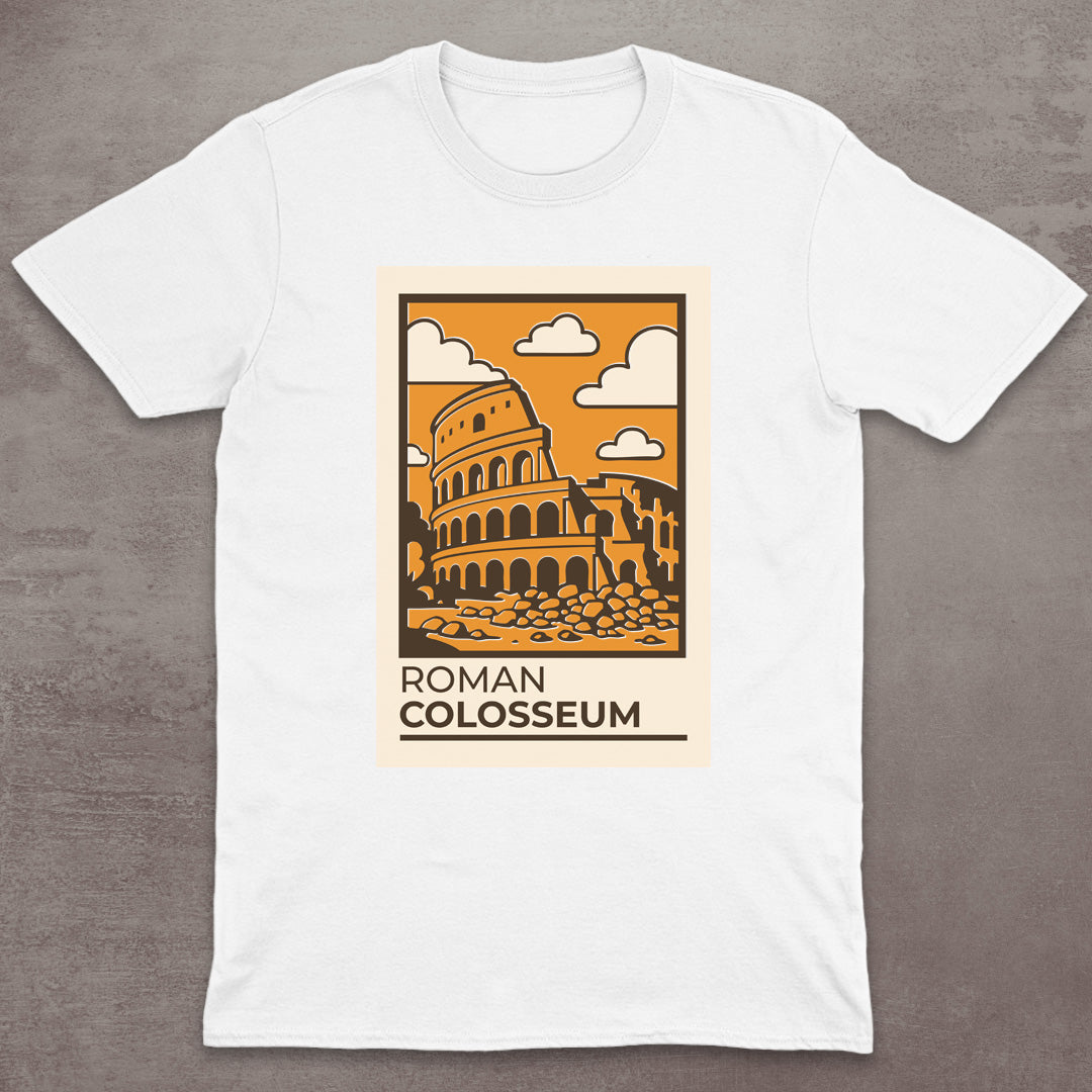 Roman Colosseum Vintage Poster T-Shirt
