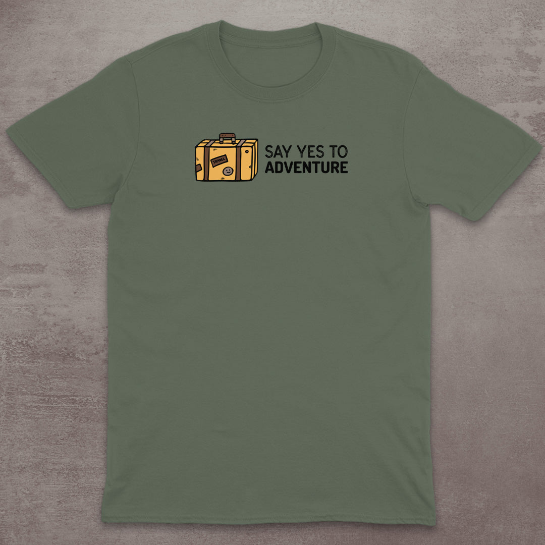 Say Yes to Adventure Suitcase T-Shirt