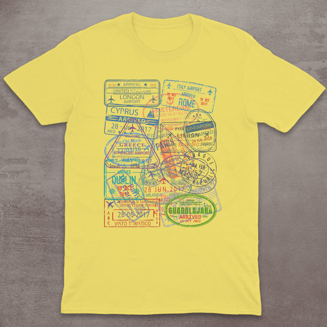 Passport Stamp Explorer T-Shirt