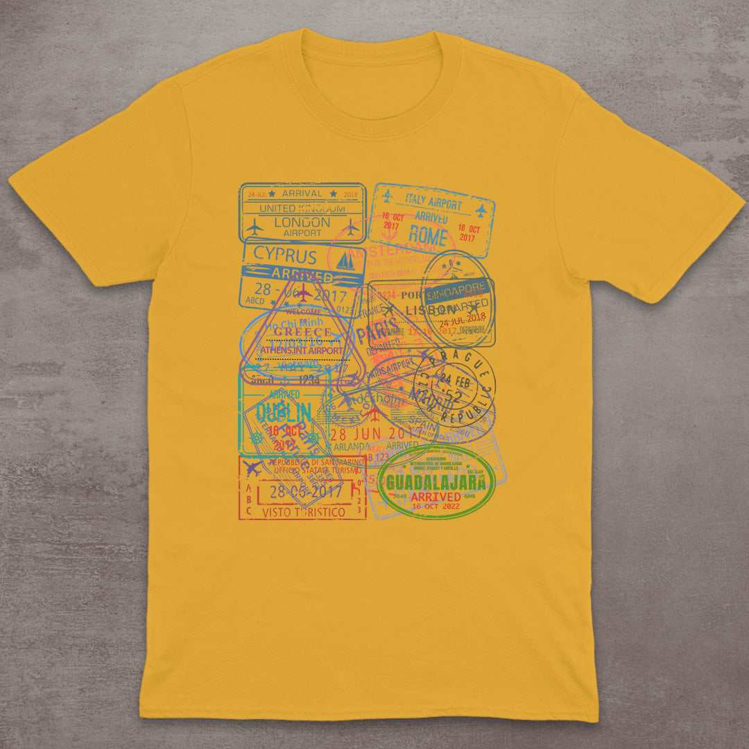 Passport Stamp Explorer T-Shirt