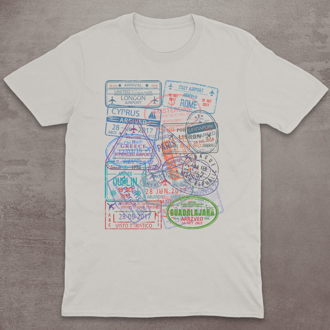 Passport Stamp Explorer T-Shirt