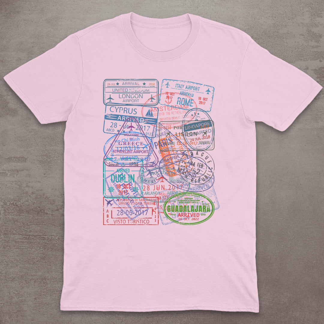 Passport Stamp Explorer T-Shirt