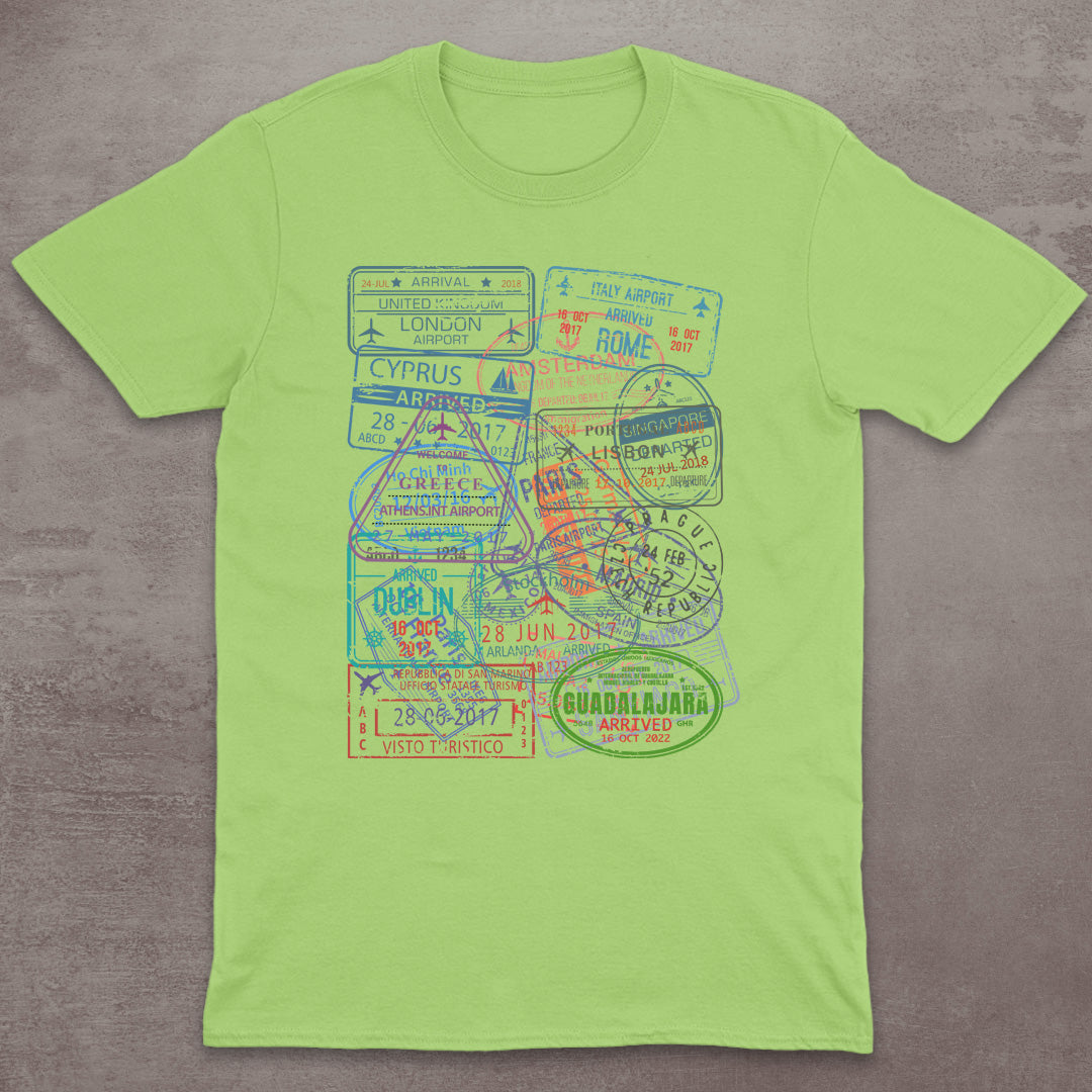 Passport Stamp Explorer T-Shirt