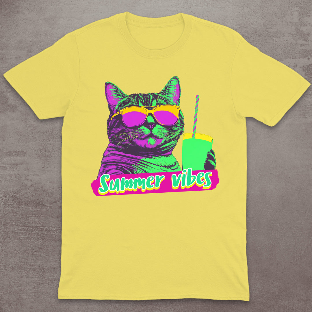 Summer Vibes Cat T-Shirt