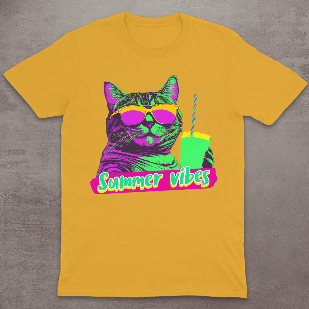 Summer Vibes Cat T-Shirt