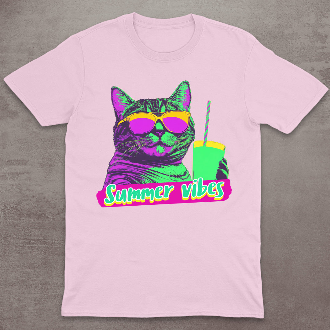 Summer Vibes Cat T-Shirt