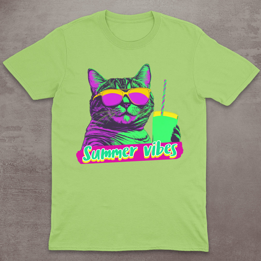 Summer Vibes Cat T-Shirt