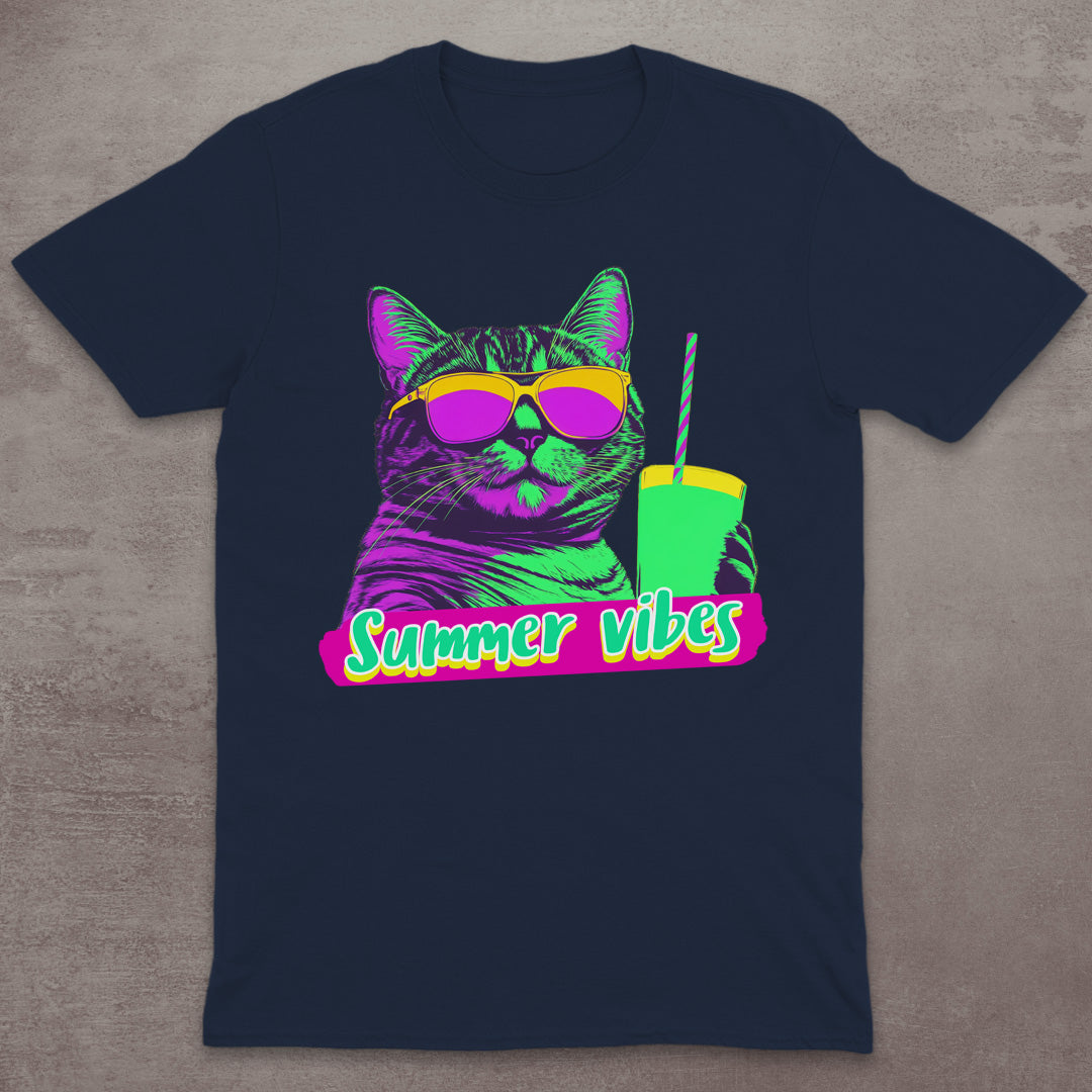 Summer Vibes Cat T-Shirt