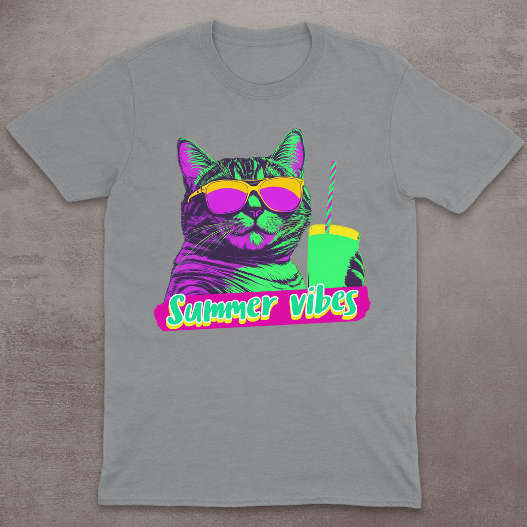 Summer Vibes Cat T-Shirt