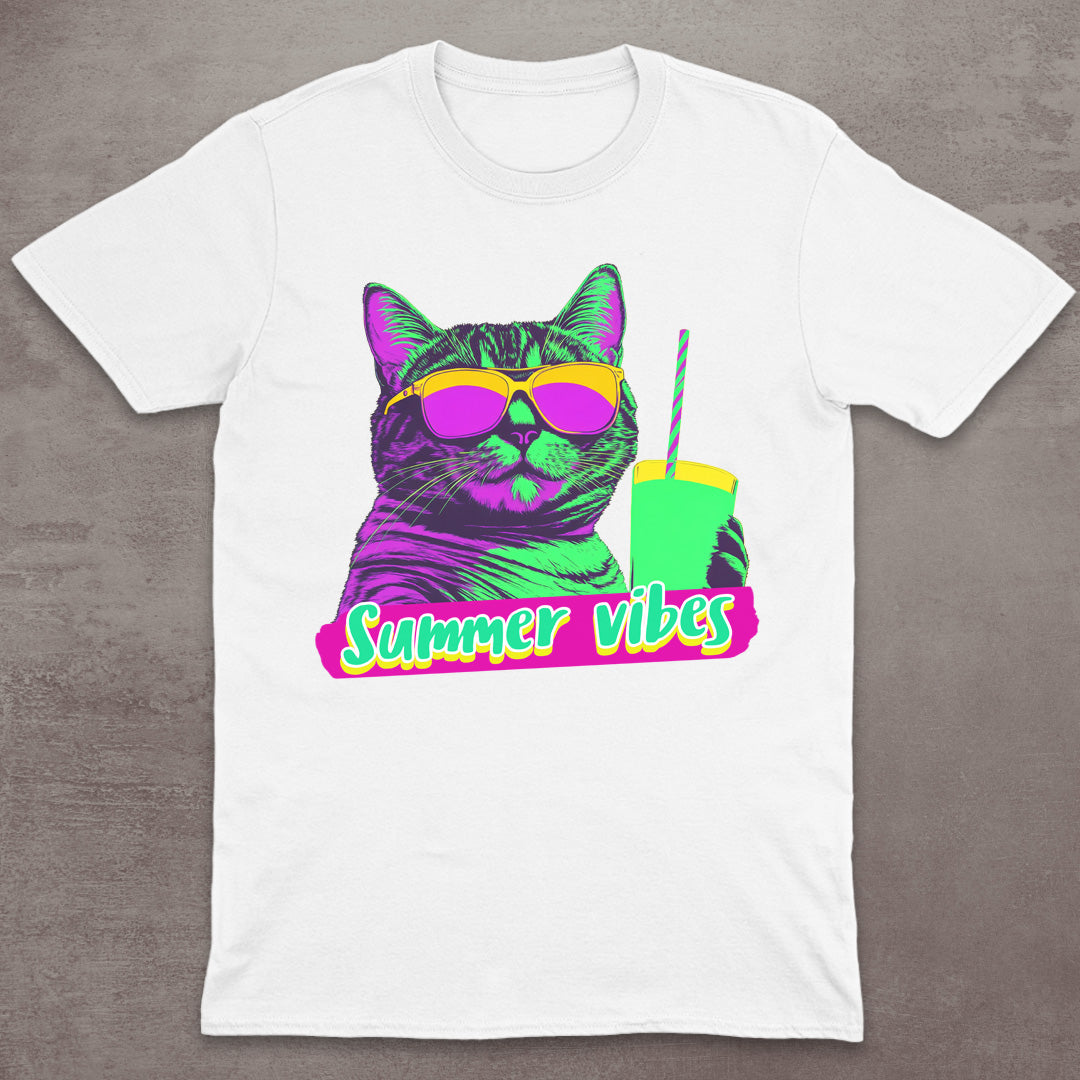 Summer Vibes Cat T-Shirt