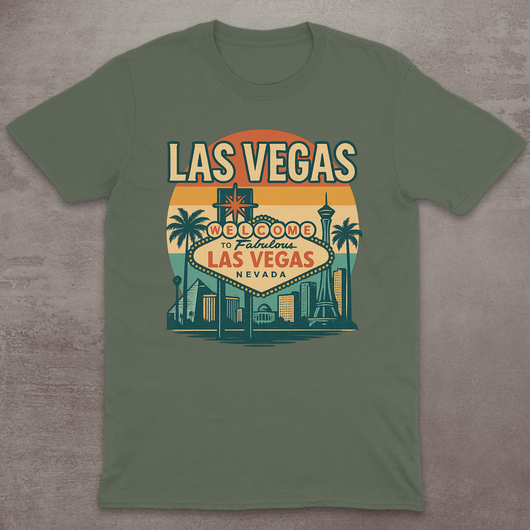 Las Vegas Retro Welcome Sign T-Shirt