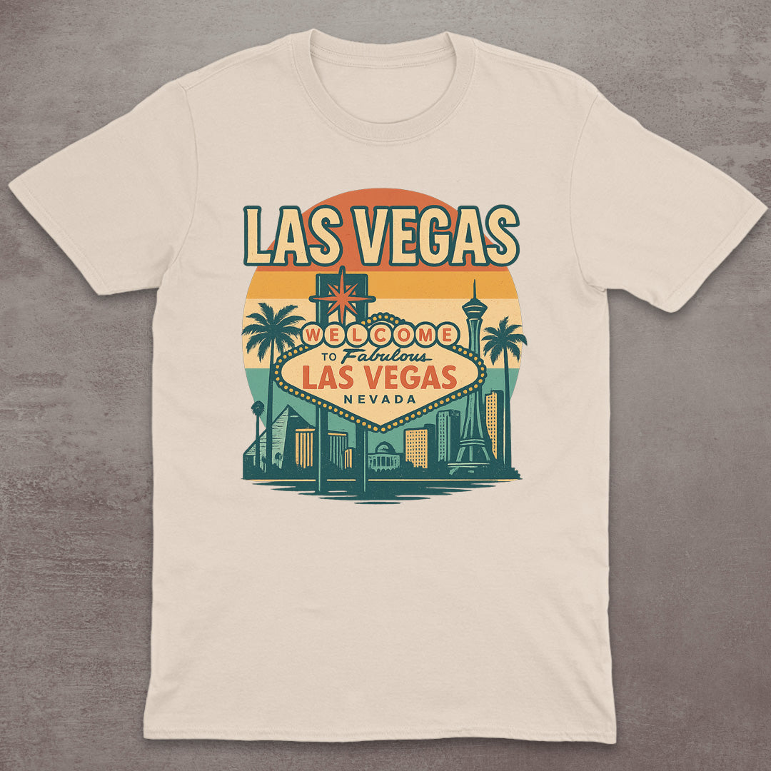 Las Vegas Retro Welcome Sign T-Shirt