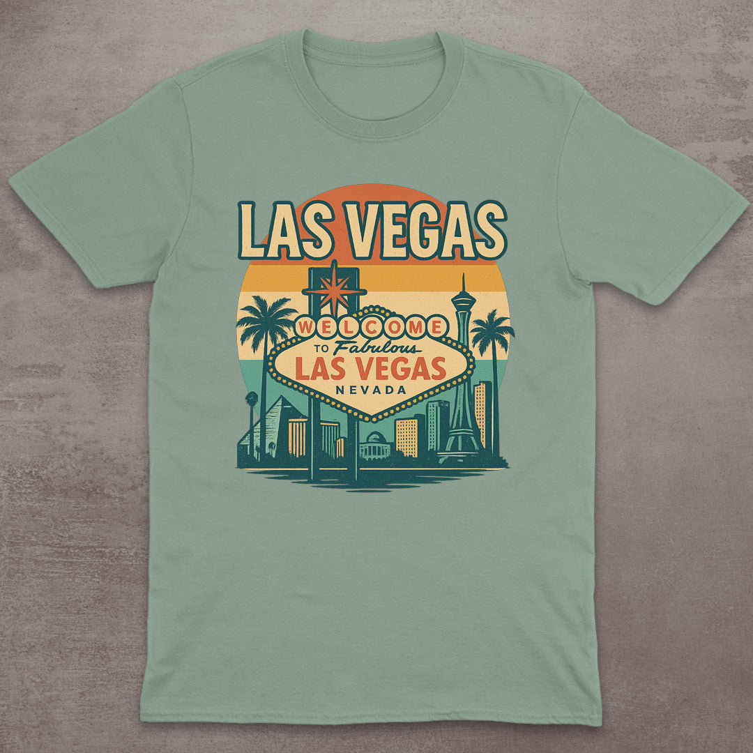 Las Vegas Retro Welcome Sign T-Shirt