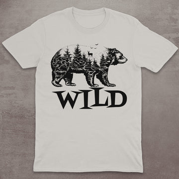 Wild Bear Forest Silhouette T-Shirt